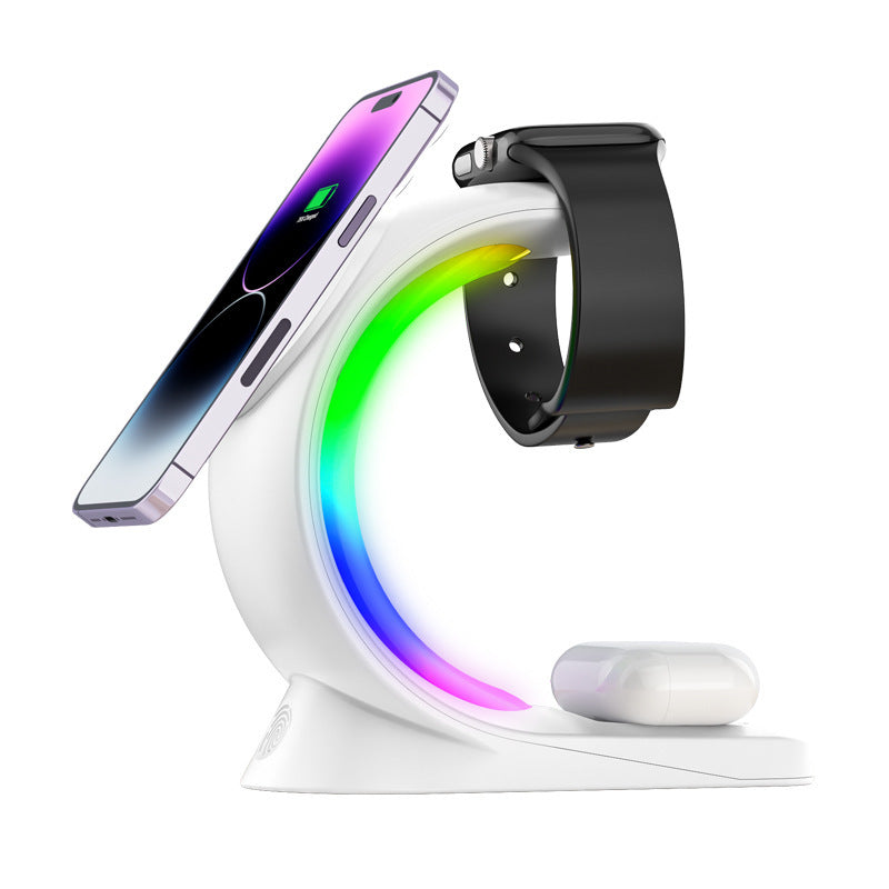 4-in-1 Magnetic Wireless & Fast Charging Station for iPhone, AirPods & Watch