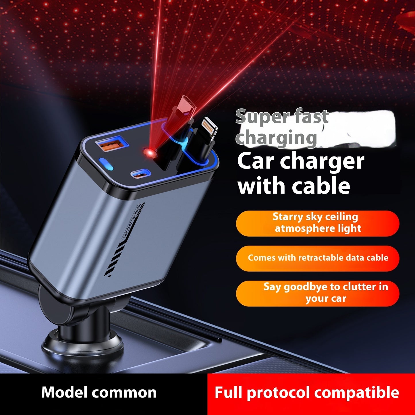120W Super Fast Charger – High-Speed Star Power Adapter