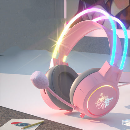Wired Gaming Headset – Fashion Design with LED Light Effects