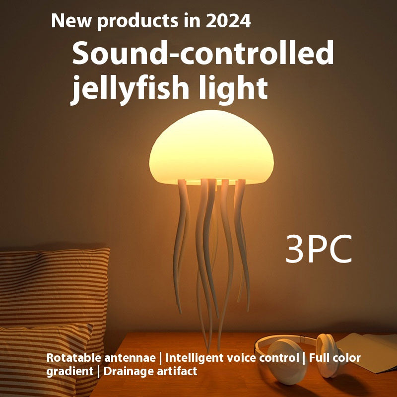 Jellyfish Mood Lamp – LED Night Light, Smart Table Lamp for Desk & Bedside