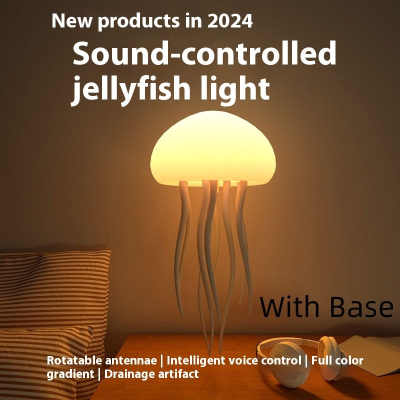 Jellyfish Mood Lamp – LED Night Light, Smart Table Lamp for Desk & Bedside