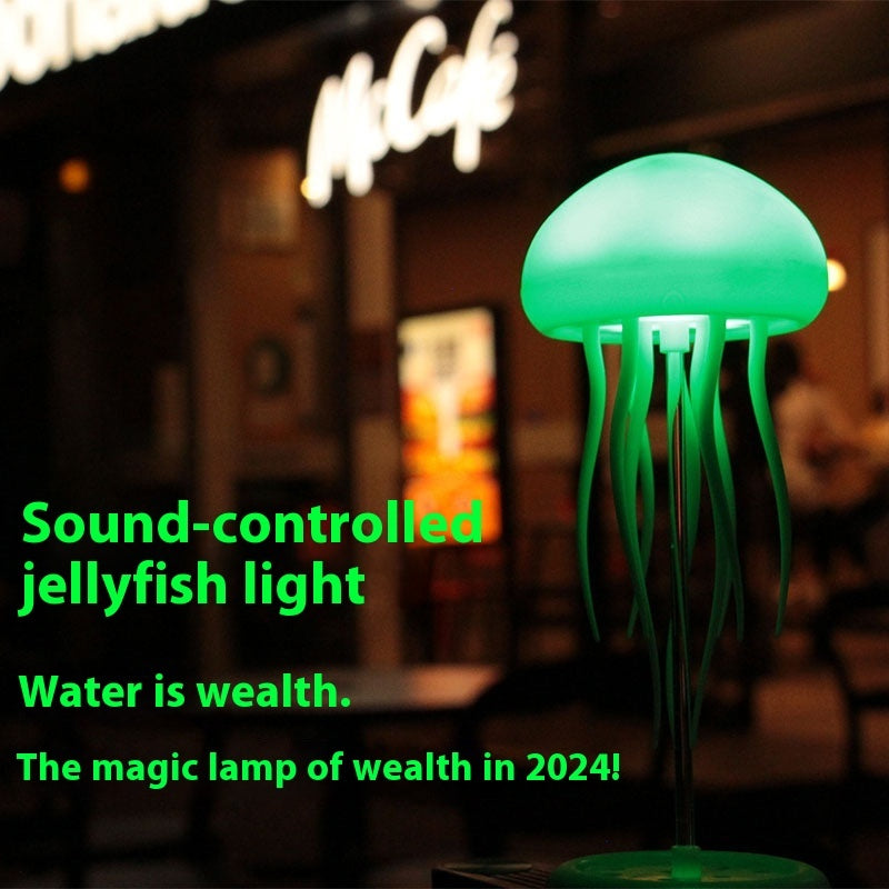 Jellyfish Mood Lamp – LED Night Light, Smart Table Lamp for Desk & Bedside